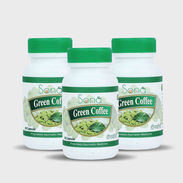 Sona Green Coffee for Weight Loss - 60 Capsules (Pack of 3)